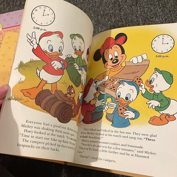Disney's Learn with Mickey 90's Vintage Book Bundle Set of 3 books Donald Duck - Picture 5 of 5